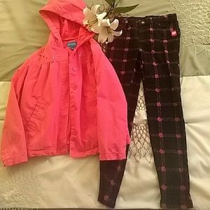 Hello Kitty girl M (7/8) pants and pink jacket